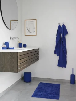 Hot Zone Denmark Porte-savon à surface veloutée Ume Bleu roi