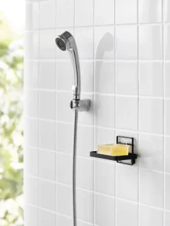 Sale Yamazaki Porte-savon avec crochet Tower Noir, mat