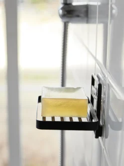 Sale Yamazaki Porte-savon avec crochet Tower Noir, mat