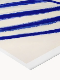 Best Poster and Frame Poster bleu Stripe At Concorde by Sofia Lind x The Poster Club