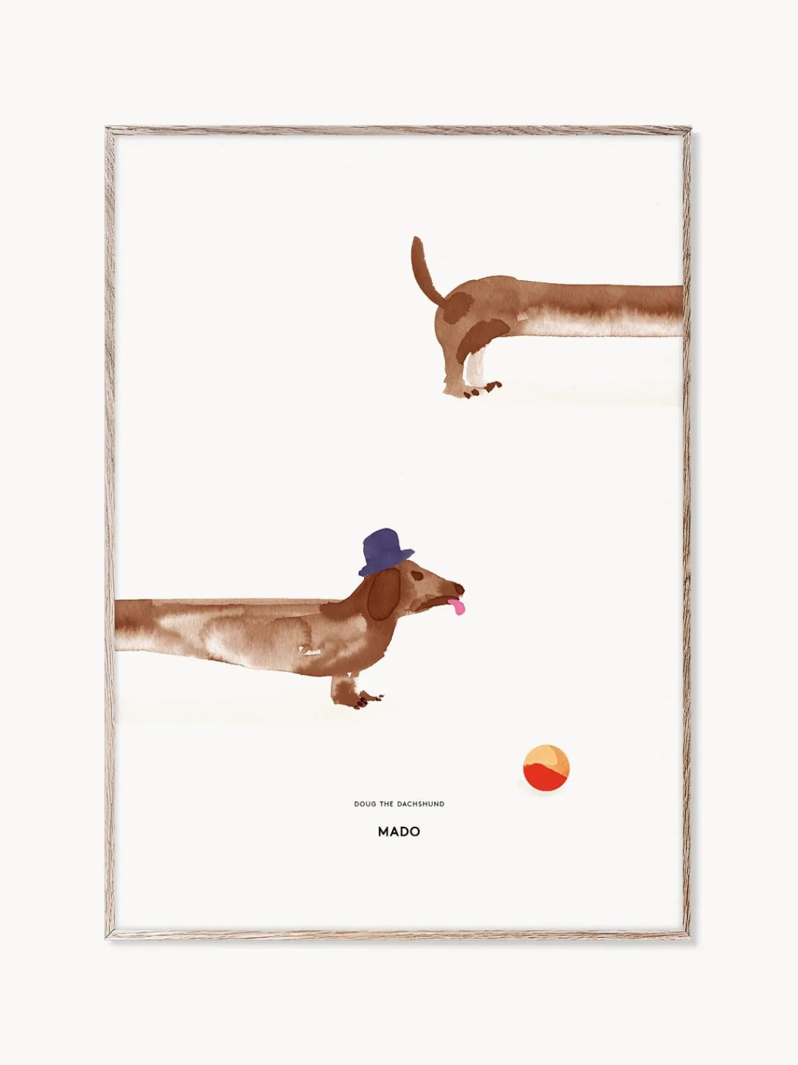 Outlet MADO Poster Doug the Dachshund