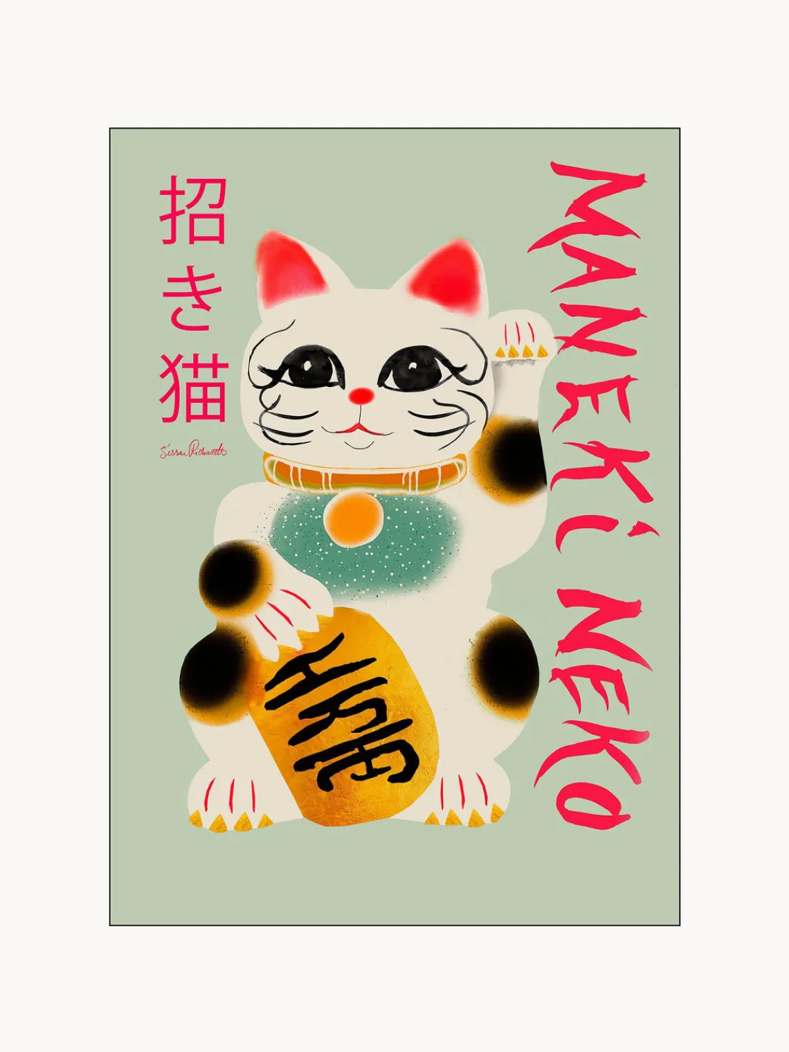 Discount Poster and Frame Poster Maneki Neko