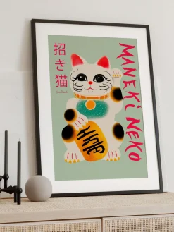 Discount Poster and Frame Poster Maneki Neko