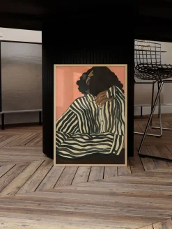 Online Poster and Frame Poster Serene Stripes by Hanna Peterson x The Poster Club
