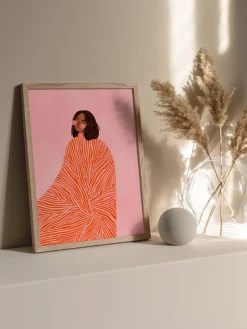 Online Poster and Frame Poster The Woman With the Swirls