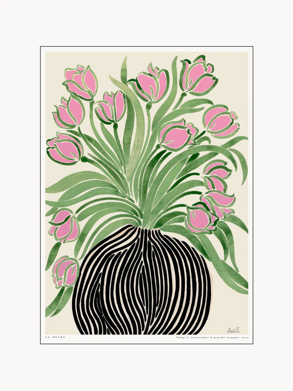 Fashion Poster and Frame Poster Tulips 1