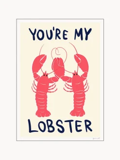 Online Poster and Frame Poster You're My Lobster
