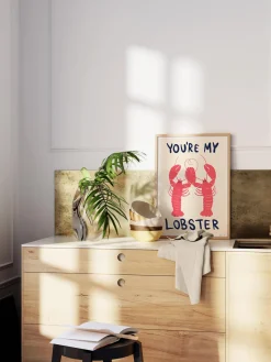 Online Poster and Frame Poster You're My Lobster