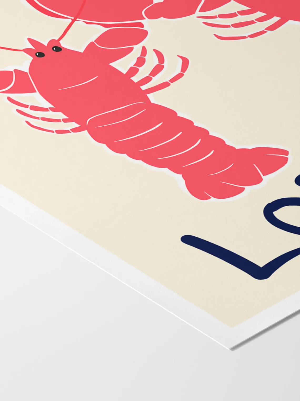 Online Poster and Frame Poster You're My Lobster