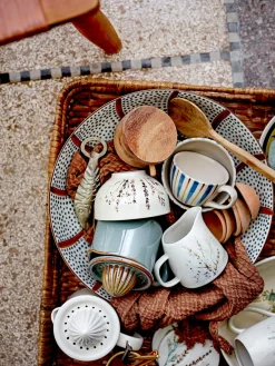 Sale Bloomingville Pot à lait artisanal avec motif botanique Bea