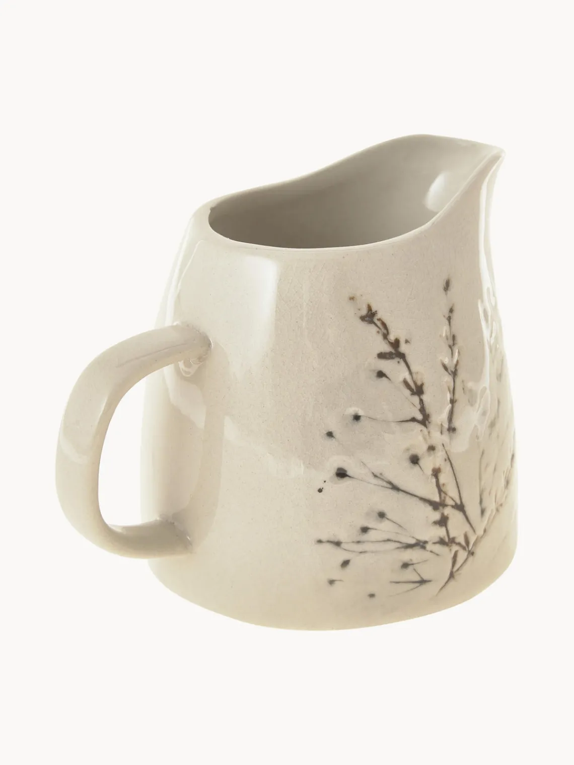 Sale Bloomingville Pot à lait artisanal avec motif botanique Bea