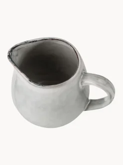 New Broste Copenhagen Pot à lait artisanal Nordic Sand, 300 ml Gris clair, chiné