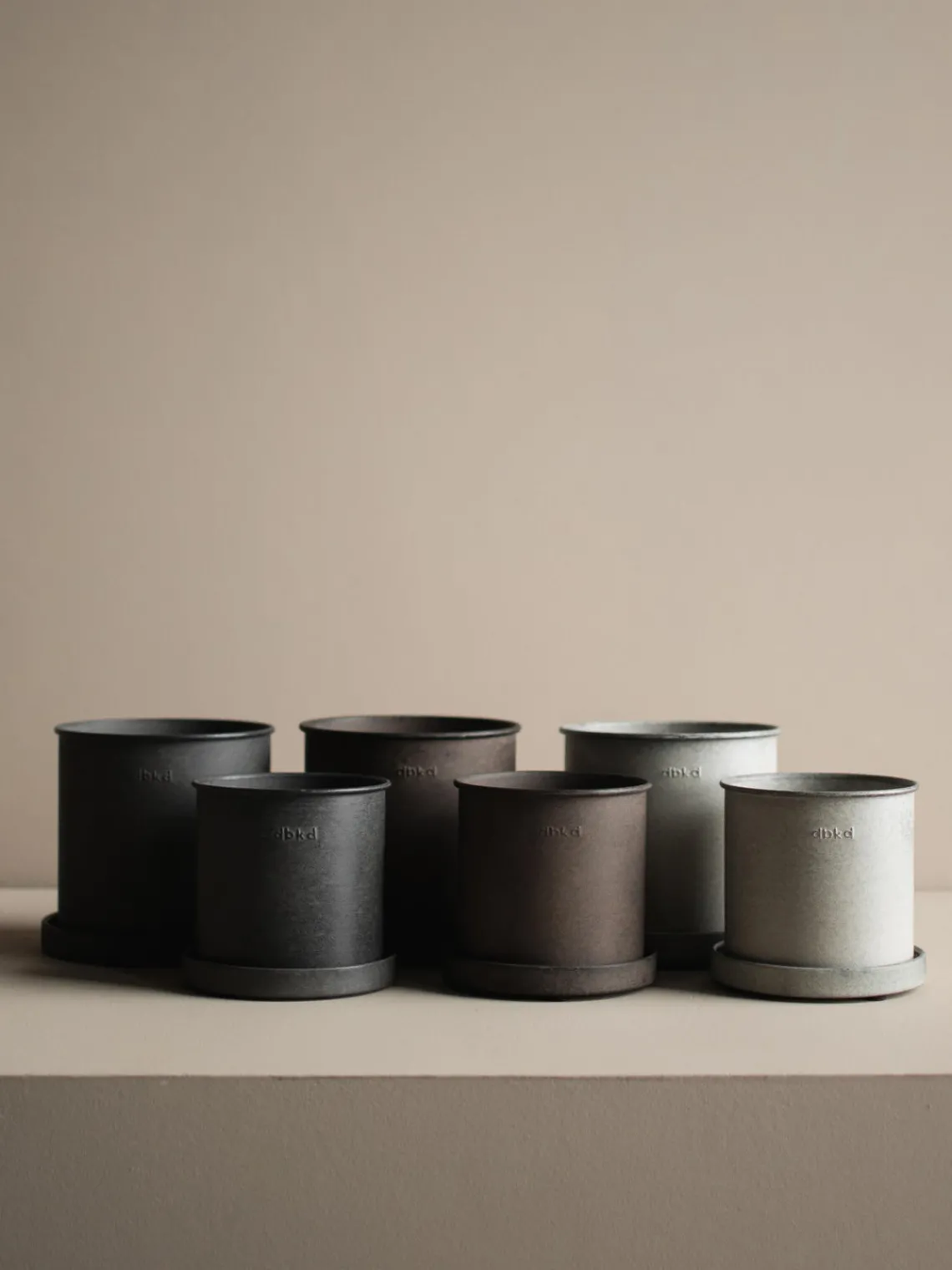 Online DBKD Pots de fleurs Plant, 2 élém. Beige clair, chiné et mat