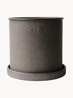 Sale DBKD Pots de fleurs Plant, 2 élém. Taupe, chiné et mat