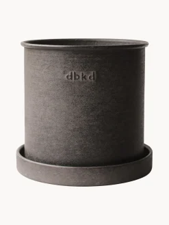 Sale DBKD Pots de fleurs Plant, 2 élém. Taupe, chiné et mat