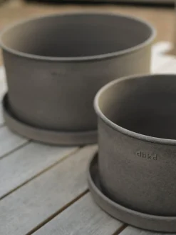 New DBKD Pots de fleurs Plant, 2 élém. Taupe, mat