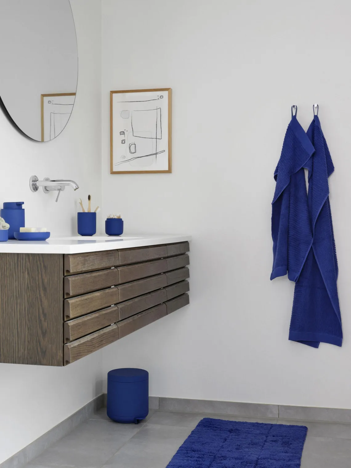 Sale Zone Denmark Poubelle avec fonction pédale Umo Bleu roi