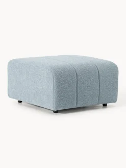 Best Westwing Collection Pouf en bouclette Lena Bouclette bleu ciel