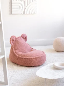 Discount Wigiwama Pouf en peluche pour enfant Bear Peluche rose pâle