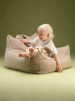 Sale Wigiwama Pouf en peluche pour enfant Sugar Peluche beige clair