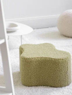Online Wigiwama Pouf en peluche pour enfant Cloud Teddy vert clair