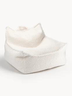 New Wigiwama Pouf en peluche pour enfant Sugar Peluche blanc cassé