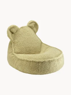 Hot Wigiwama Pouf en peluche pour enfant Bear Teddy vert clair