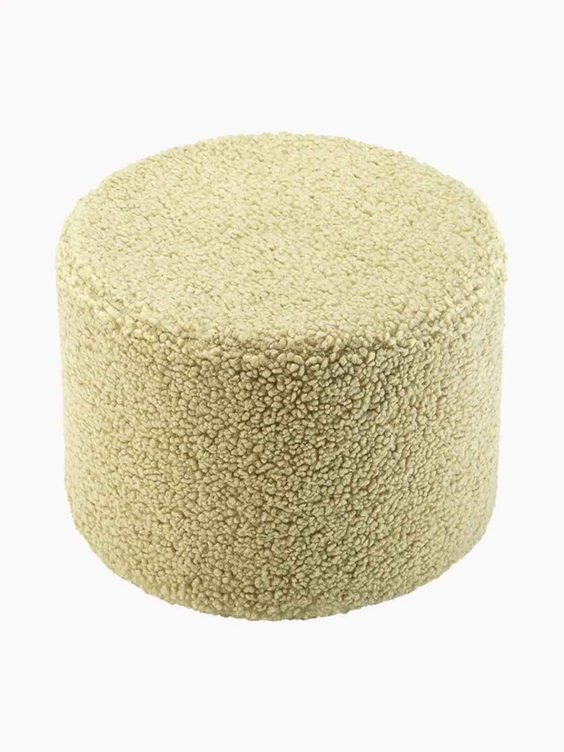 Online Wigiwama Pouf en peluche pour enfant Sugar, Ø 40 cm Teddy vert clair