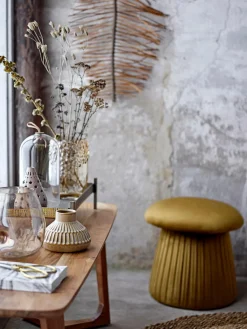 New Bloomingville Pouf en velours Roberta