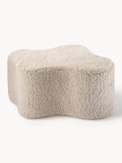 Sale Wigiwama Pouf enfant en tissu peluche Cloud Peluche beige clair