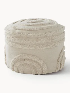 Online Jotex Pouf pour enfant en coton Sunita Tissu beige clair