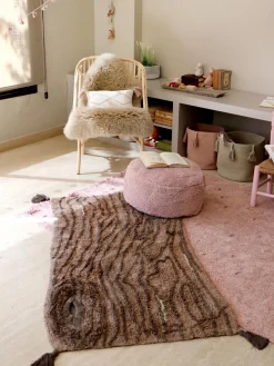 Discount Lorena Canals Pouf pour enfant fait main Chill Tissu rose pâle