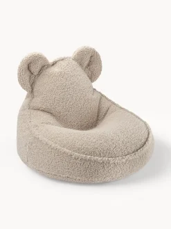 Clearance Wigiwama Pouf pour enfants en peluche Bear Peluche beige clair