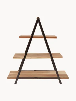 Sale ladelle Présentoir à gâteau en bois de manguier Serve