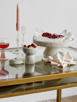 Fashion Nordal Présentoir à gâteau en marbre Isop, Ø30