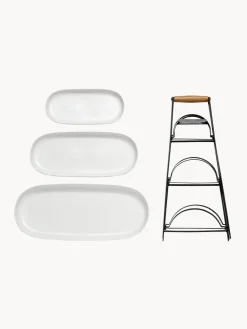 Clearance ladelle Présentoir à gâteaux porcelaine avec plateaux amovibles Tower