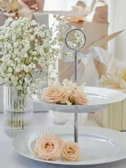 New Lyngby Porcelaen Présentoir à gâteaux Rhombe