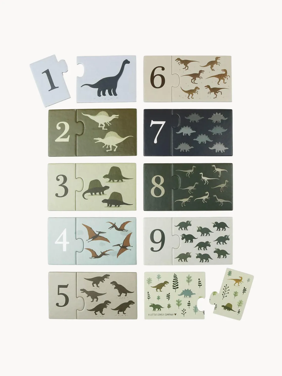 Outlet A Little Lovely Company Puzzle pour apprendre les chiffres Dinosaurs