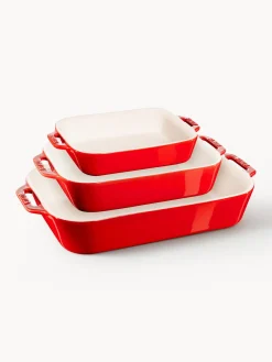 Online Staub Ramequins Ceramic, 3 élém. Blanc cassé, rouge