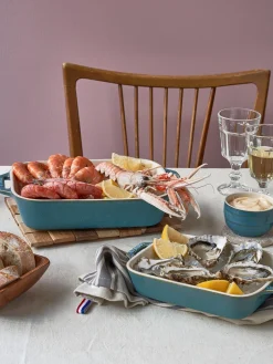 Discount Staub Ramequins Ceramic, 2 élém. Blanc cassé, bleu pétrole