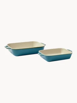 Discount Staub Ramequins Ceramic, 2 élém. Blanc cassé, bleu pétrole