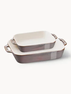 New Staub Ramequins Ceramic, 2 élém. Blanc cassé, taupe