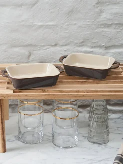 New Staub Ramequins Ceramic, 2 élém. Blanc cassé, taupe
