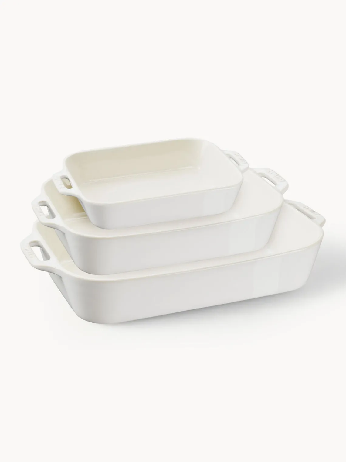 Outlet Staub Ramequins Ceramic, 3 élém. Blanc cassé, blanc
