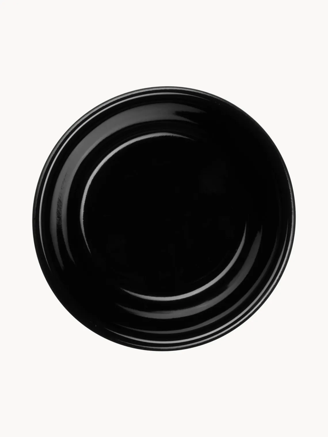 Outlet ASA Selection Ramequins ronds en porcelaine Miniu, 4 pièces Noir chiné mat, noir haute brillance