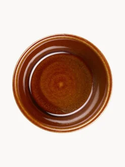 Sale ASA Selection Ramequins ronds en porcelaine Miniu, 4 pièces Brun clair mat, terracotta haute brillance