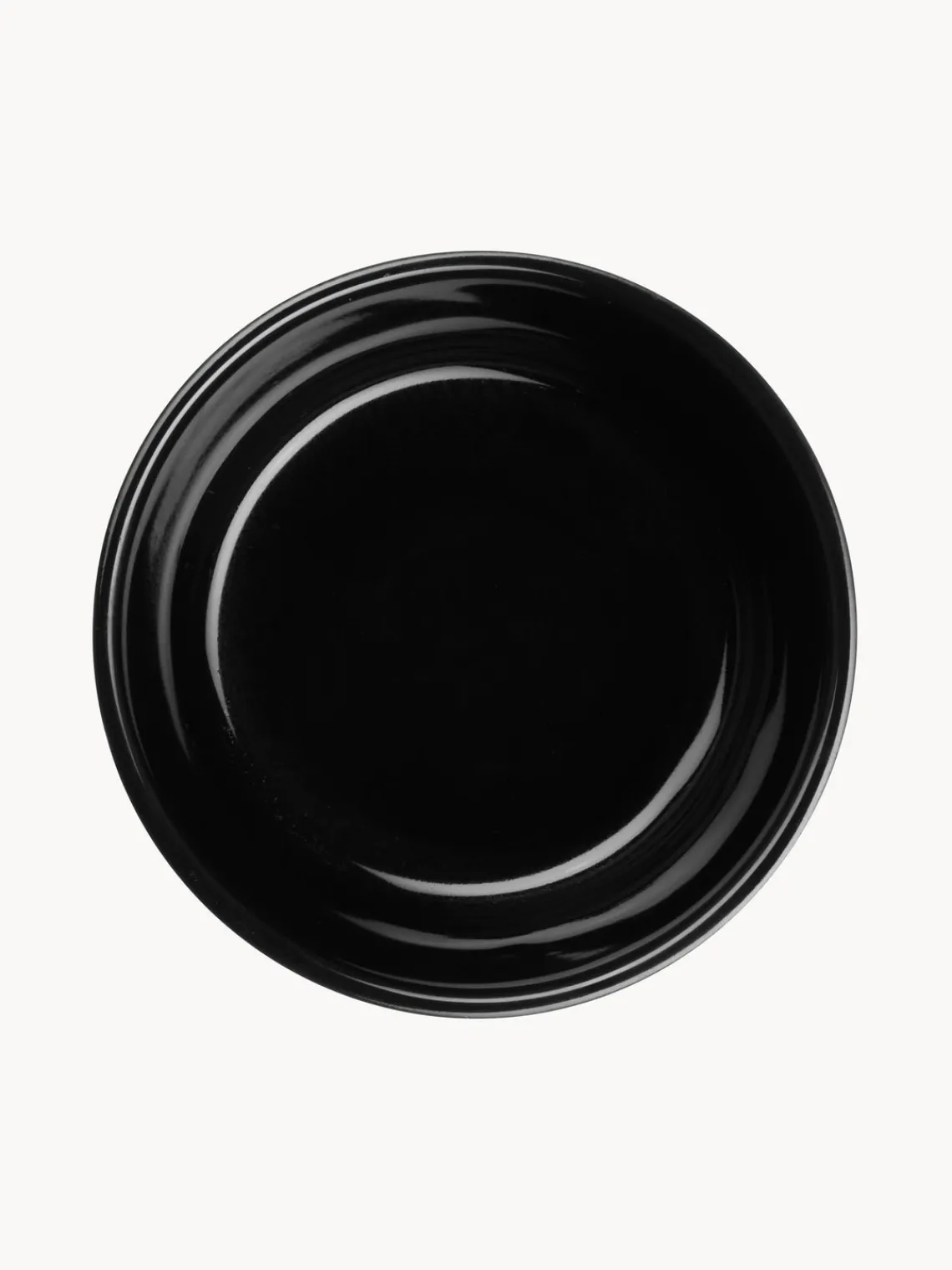 Fashion ASA Selection Ramequins ronds en porcelaine Miniu, 4 pièces Noir chiné mat, noir haute brillance
