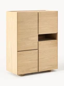 Fashion Westwing Collection Rangement en bois Larsen Chêne laqué