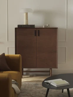 Discount Westwing Collection Rangement en chêne Diana Bois de chêne foncé