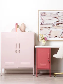New Mustard Made Rangement en métal The Midi Rose pâle